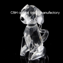 crystal dog animal figurines