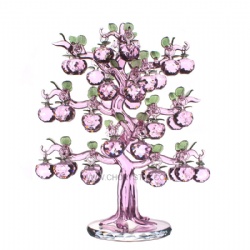 crystal apple tree with 38pcs apple