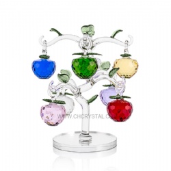 crystal apple tree with 8pcs apples