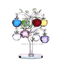 crystal apple tree with 8pcs apples