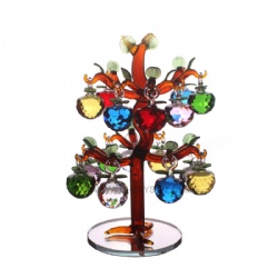 crystal apple tree with 16pcs apples