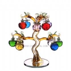 crystal apple tree with 12pcs apples