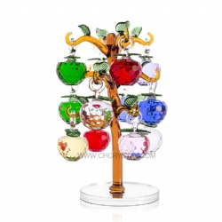 crystal apple tree with 12pcs apples