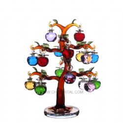 crystal apple tree with 18pcs apples