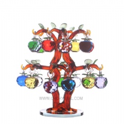 crystal apple tree with 18pcs apples