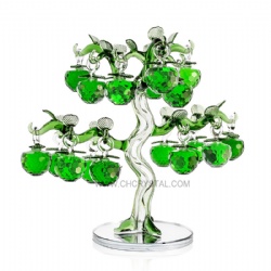 crystal apple tree with 18pcs apples