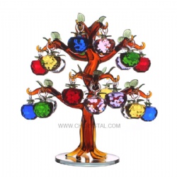 crystal apple tree with 22pcs apples