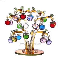 crystal apple tree with 22pcs apples