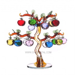 crystal apple tree with 18pcs apples