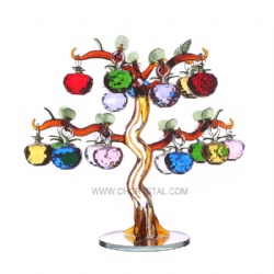 crystal apple tree with 18pcs apples