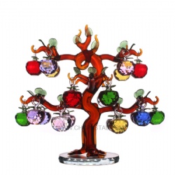 crystal apple tree with 20pcs apples