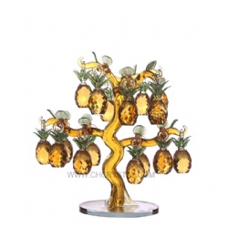 crystal pineapple tree with 18pcs pineapples