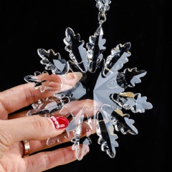 crystal snowflake pendant