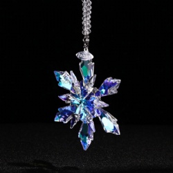 crystal snowflake pendant