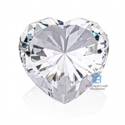 crystal heart-shpaed diamond