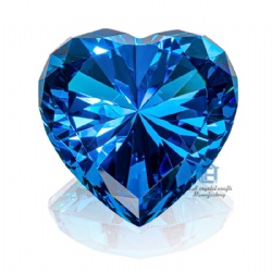 crystal heart-shpaed diamond