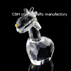 crystal giraffe animal figurines