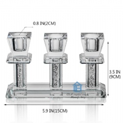 crystal candleholder set