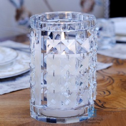 crystal tealight candleholder