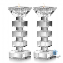 crystal tealight candleholder set