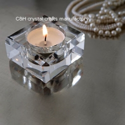 crystal tealight candle holder