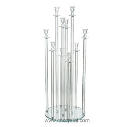 10 arms crystal candelabra