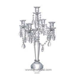 5arms crystal candelabra