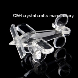 crystal small airplane model gift