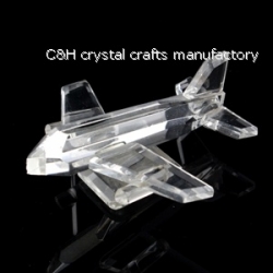 crystal small airplane model gift