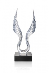crystal trophy and award