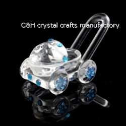 crystal baby carriage gift