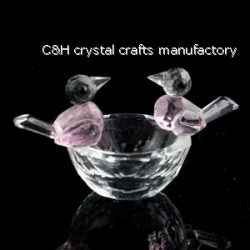 crystal bird bath gift