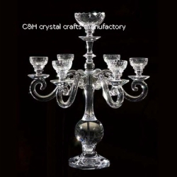 6arms crystal candelabra