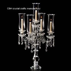 popular crystal candelabra for wedding decor