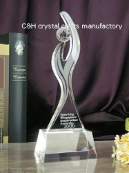 crystal trophy