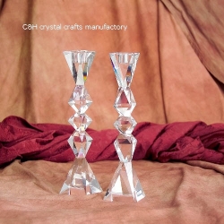 crystal candle holder