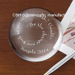 crystal paperweight