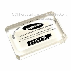 crystal paperweight