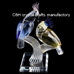 crystal bird animal figurine