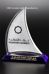 crystal trophy