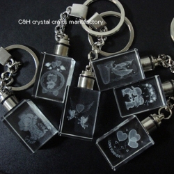 crystal keychain and keyring