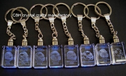 crystal keychain and keyring