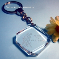 crystal keychain and keyring