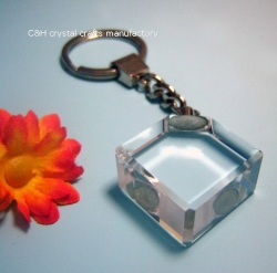 crystal keychain and keyring