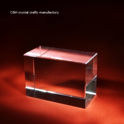 crystal cube with 3d logo