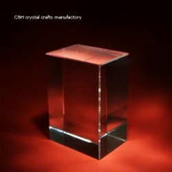 crystal cube with 3d logo