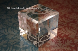 crystal paperweight