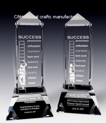 crystal trophy
