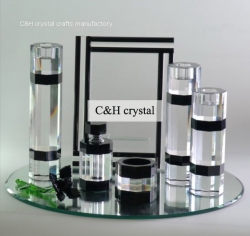 crystal candle holder