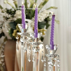 crystal candle holder